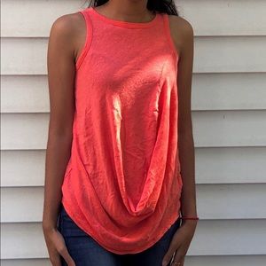 Coral Drapey Zara Top - XS